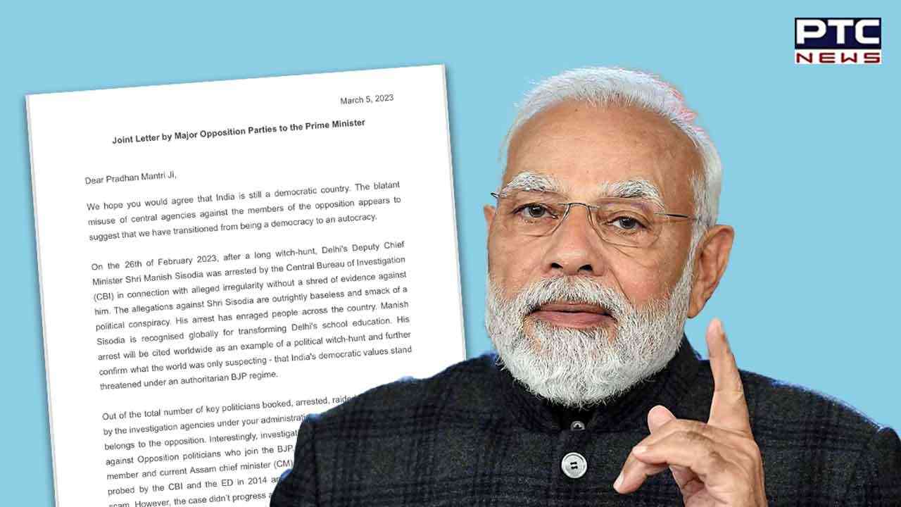 PM Modi receives joint Opposition’s letter against Manish Sisodia's arrest