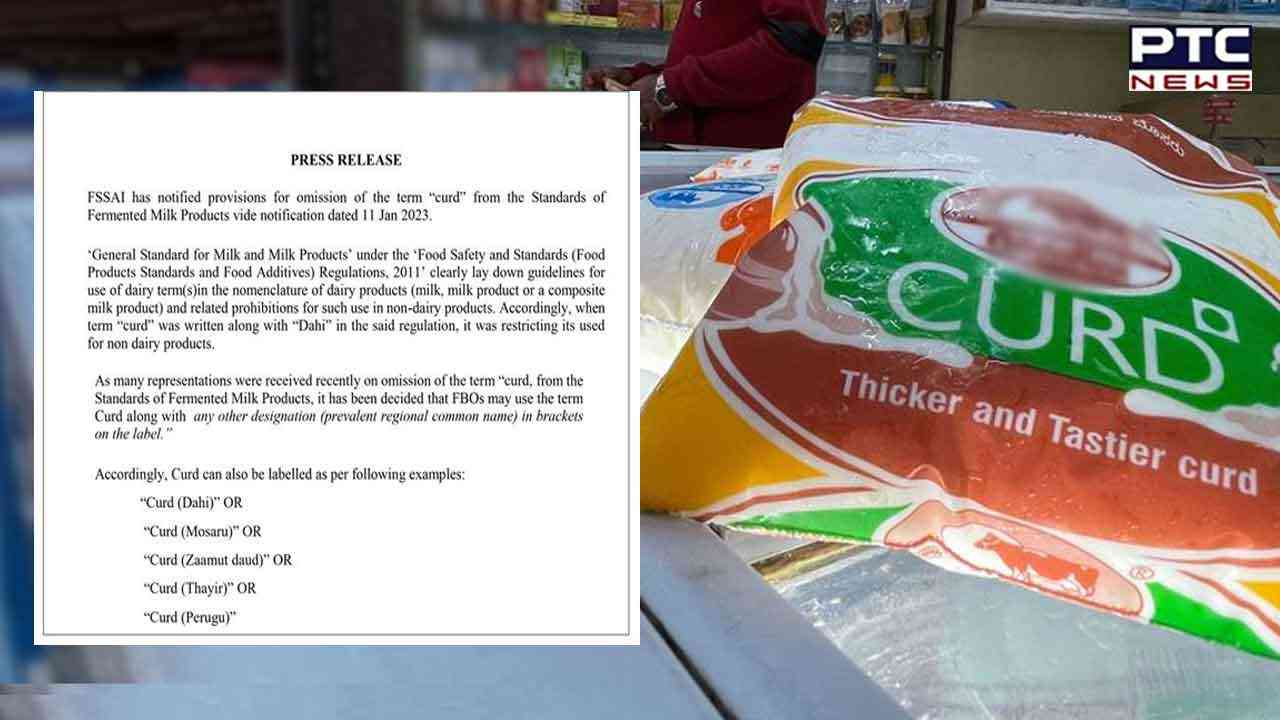 FSSAI withdraws order to label curd products as ‘dahi’ amid row