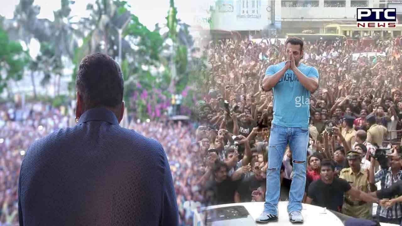 On Eid, Salman Khan greets sea of fans through balcony of his house
