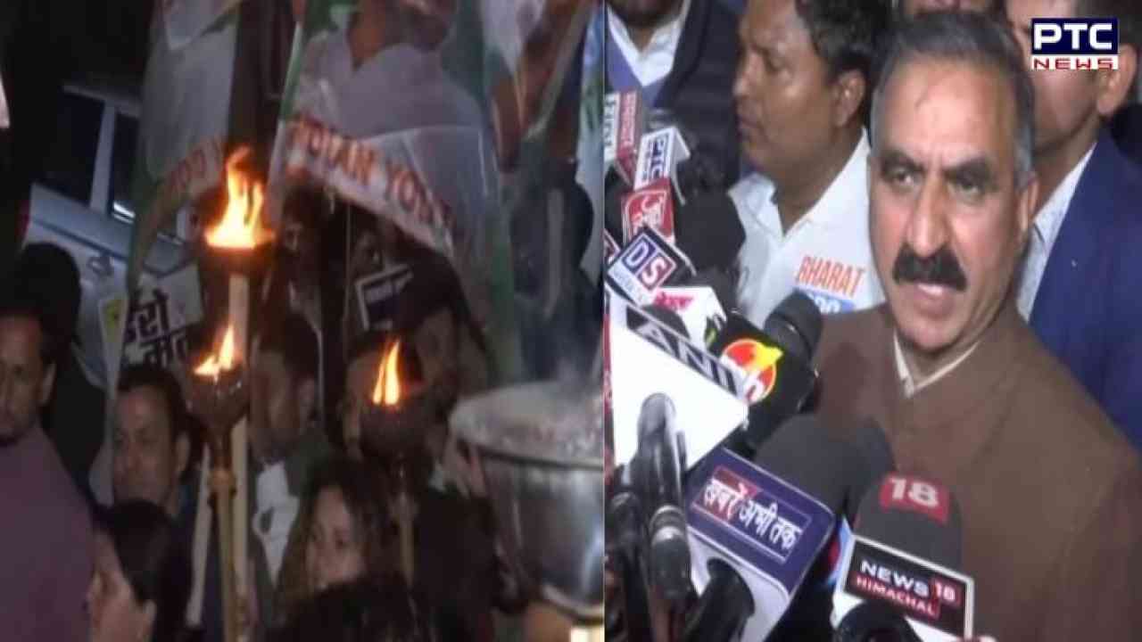 Rahul Gandhi disqualification: Himachal Youth Congress stages protest in Shimla