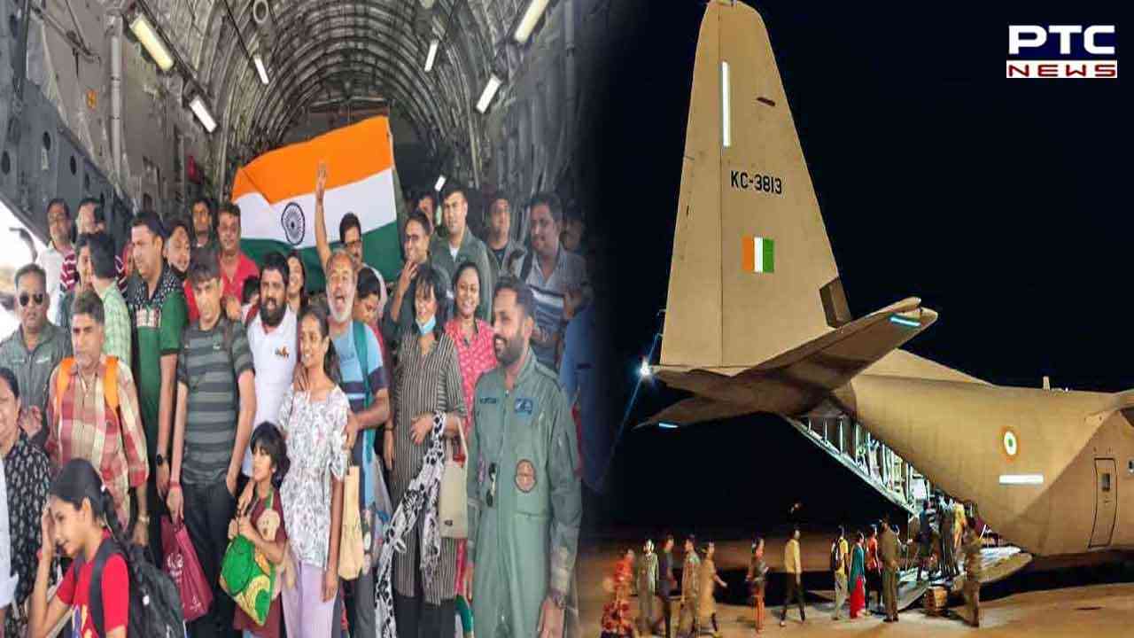 Operation Kaveri: IAF plane carrying 246 Indians evacuated from Sudan lands in Mumbai