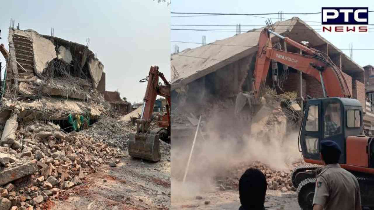 Authorities demolish unauthorised building in Chandigarh