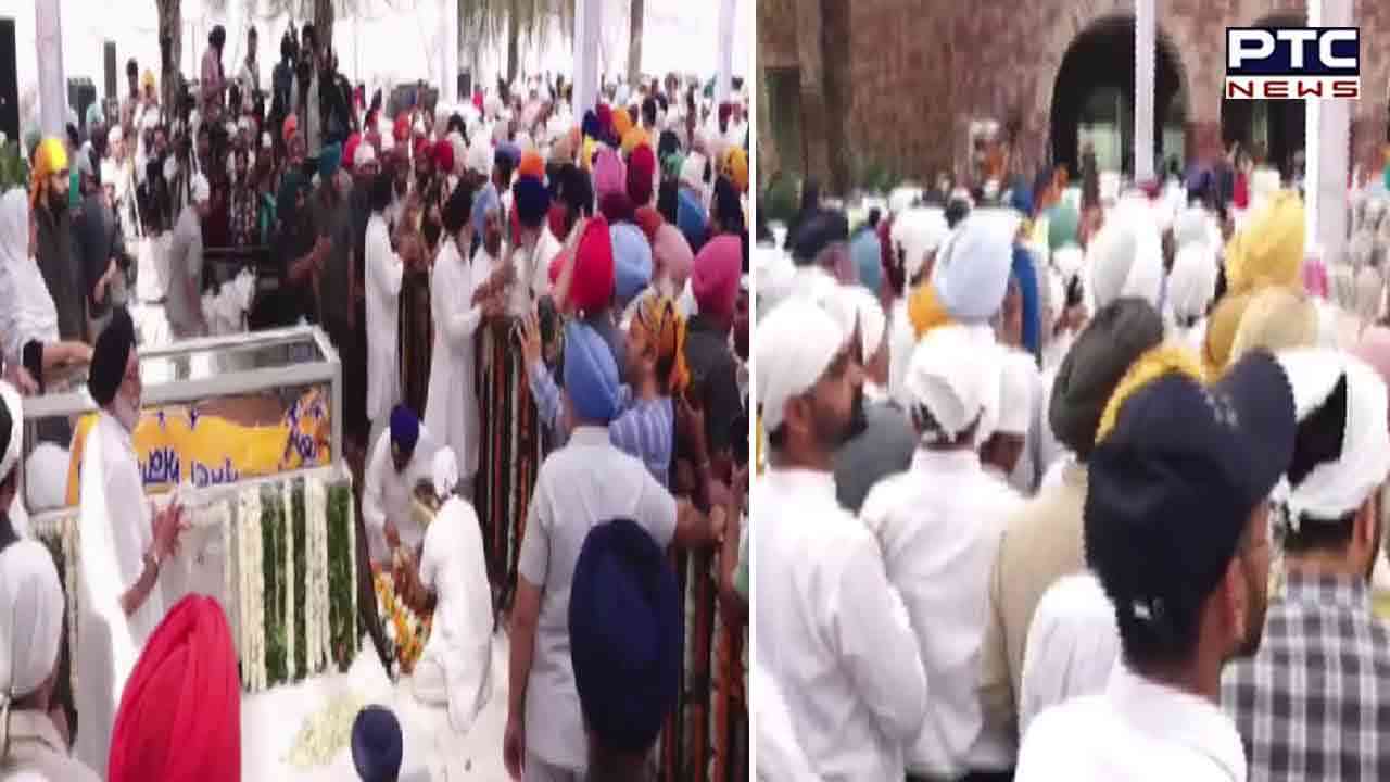 Mourners gather to pay last respects to Badal at his ancestral village