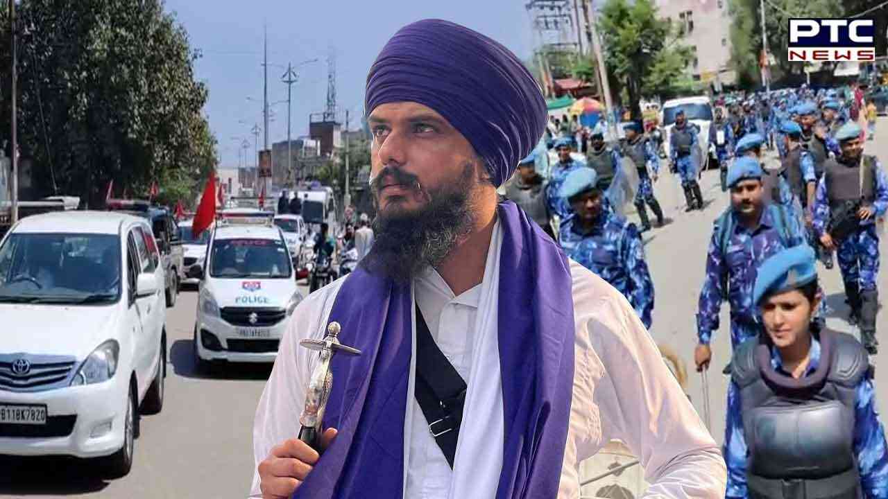 ਬਠਿੰਡਾ: ਆਪ੍ਰੇਸ਼ਨ ਅੰਮ੍ਰਿਤਪਾਲ ਅਧੀਨ ਸ਼ਹਿਰ 'ਚ ਕੱਢਿਆ ਫਲੈਗ ਮਾਰਚ