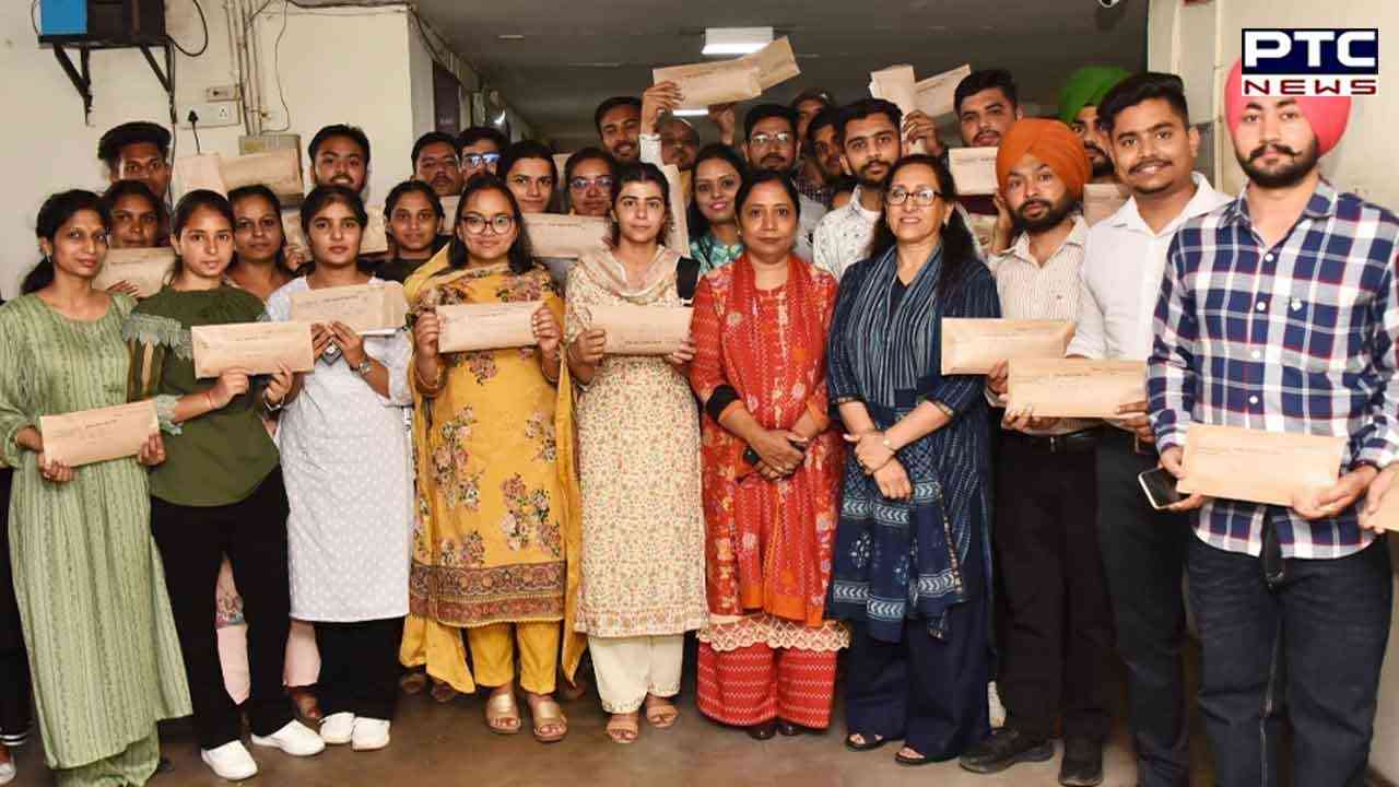 Dr. Baljit Kaur hands over appointment letters to 35 clerks