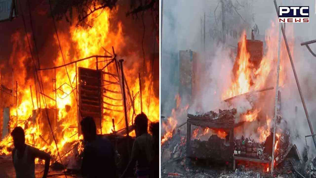 Massive fire breaks out in Kanpur, 40 shops gutted