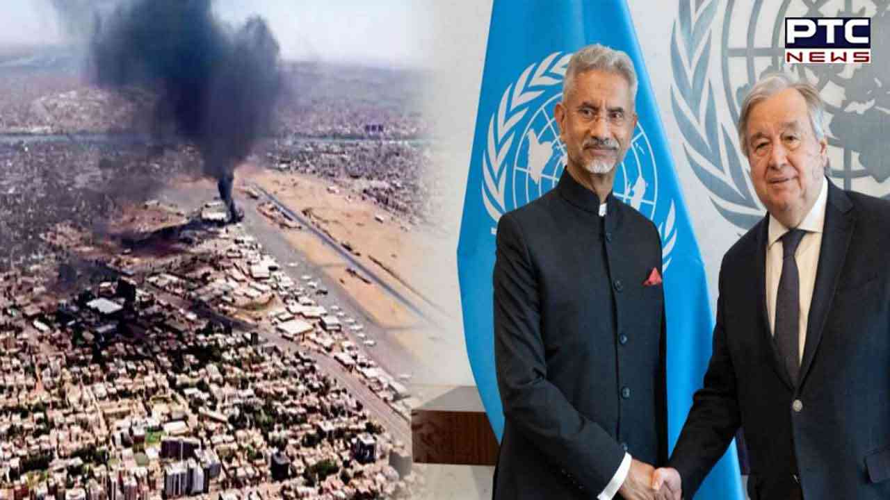 Jaishankar discusses Sudan situation with UN chief, calls for 'diplomacy’ for early ceasefire