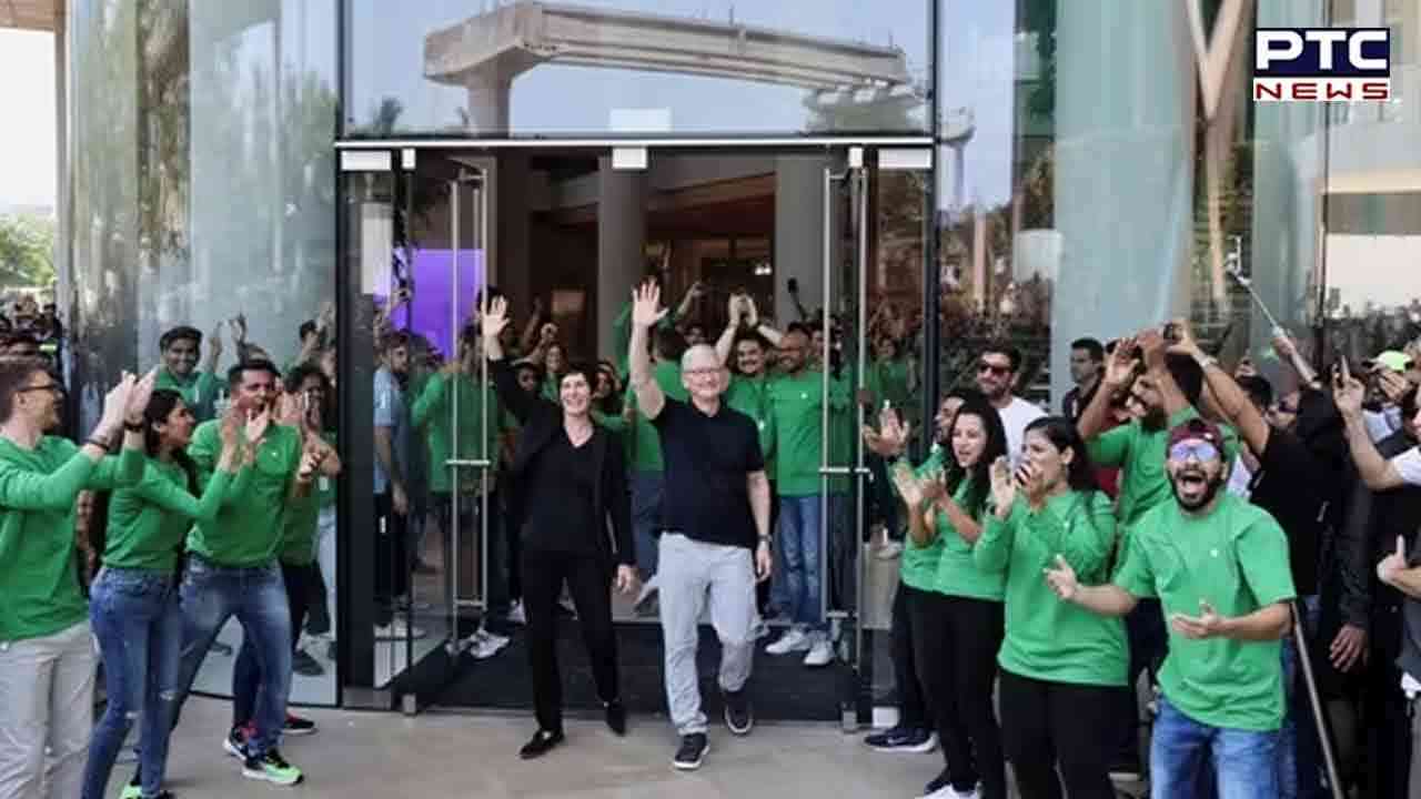 ‘Hello Mumbai’ says Apple as Tim Cook welcomes customers to India’s first retail store