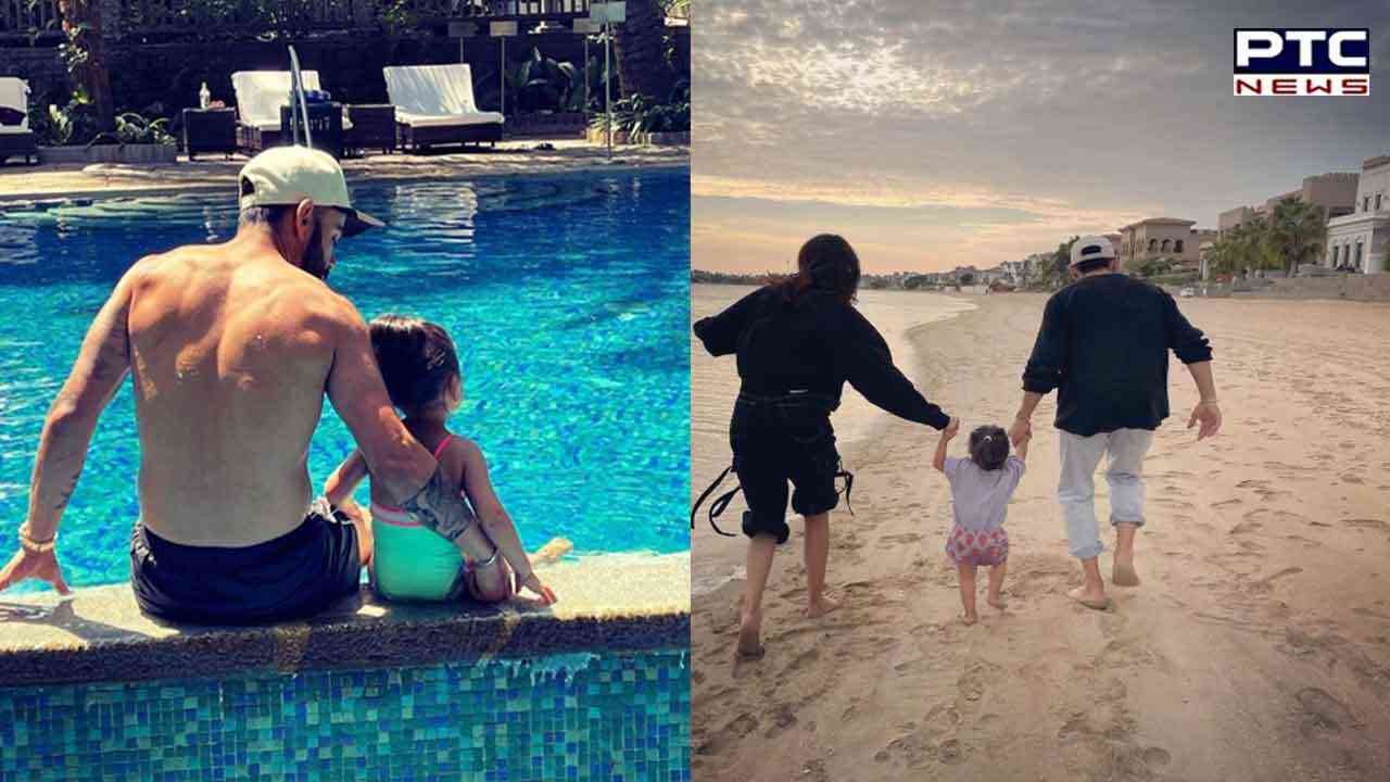 Father-daughter goals: Virat, daughter Vamika enjoys pool time