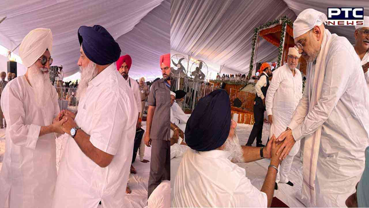 ਗ੍ਰਹਿ ਮੰਤਰੀ ਅਮਿਤ ਸ਼ਾਹ ਨੇ ਸਰਦਾਰ ਪ੍ਰਕਾਸ਼ ਸਿੰਘ ਬਾਦਲ ਨੂੰ ਅਸਲ ਦੇਸ਼ ਭਗਤ ਦੱਸਿਆ