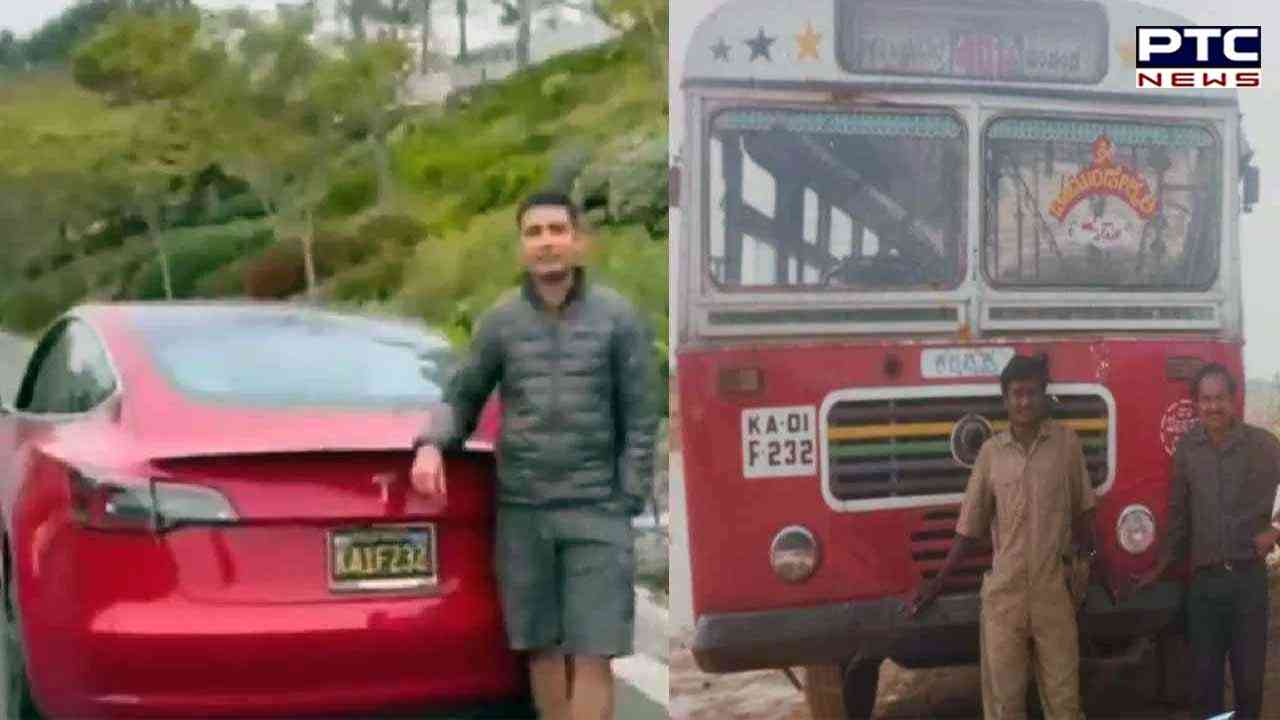 Bengaluru NRI's Tesla gets BMTC-inspired number plate as tribute to retired driver