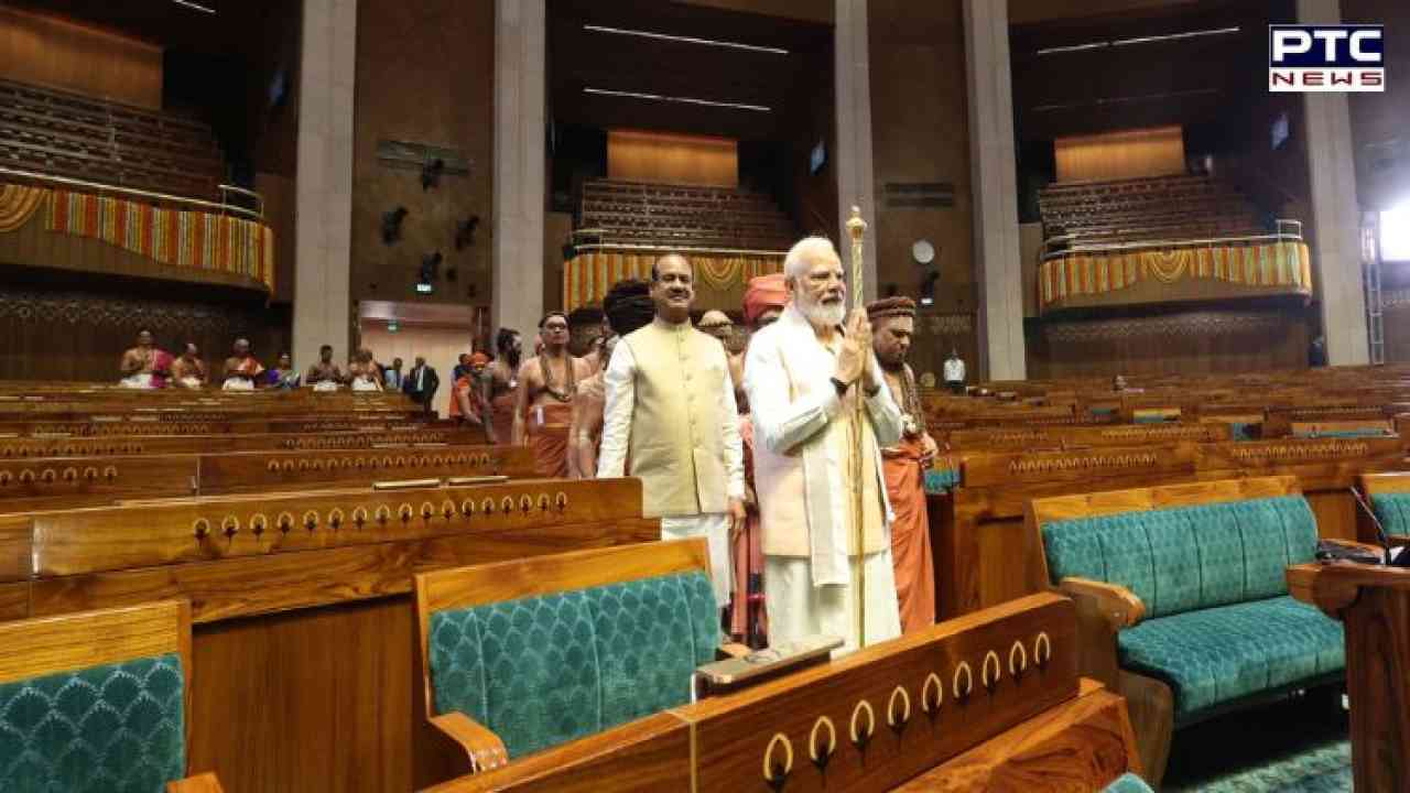 Inauguration of New Parliament Building HIGHLIGHTS: New Parliament Building revered as the temple of democracy, says PM Modi