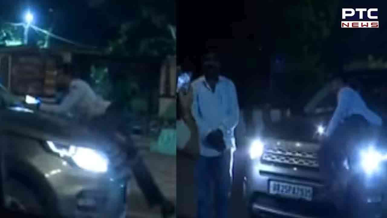 Road Rage Caught on Cam: Man clings to car bonnet in Delhi driven for 2-3 km