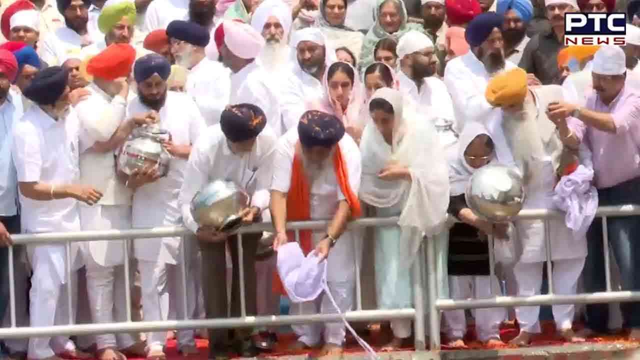 Parkash Singh Badal ਸਰਦਾਰ ਪ੍ਰਕਾਸ਼ ਸਿੰਘ ਬਾਦਲ ਦੀਆਂ ਅਸਥੀਆਂ ਸ੍ਰੀ ਕੀਰਤਪੁਰ ...