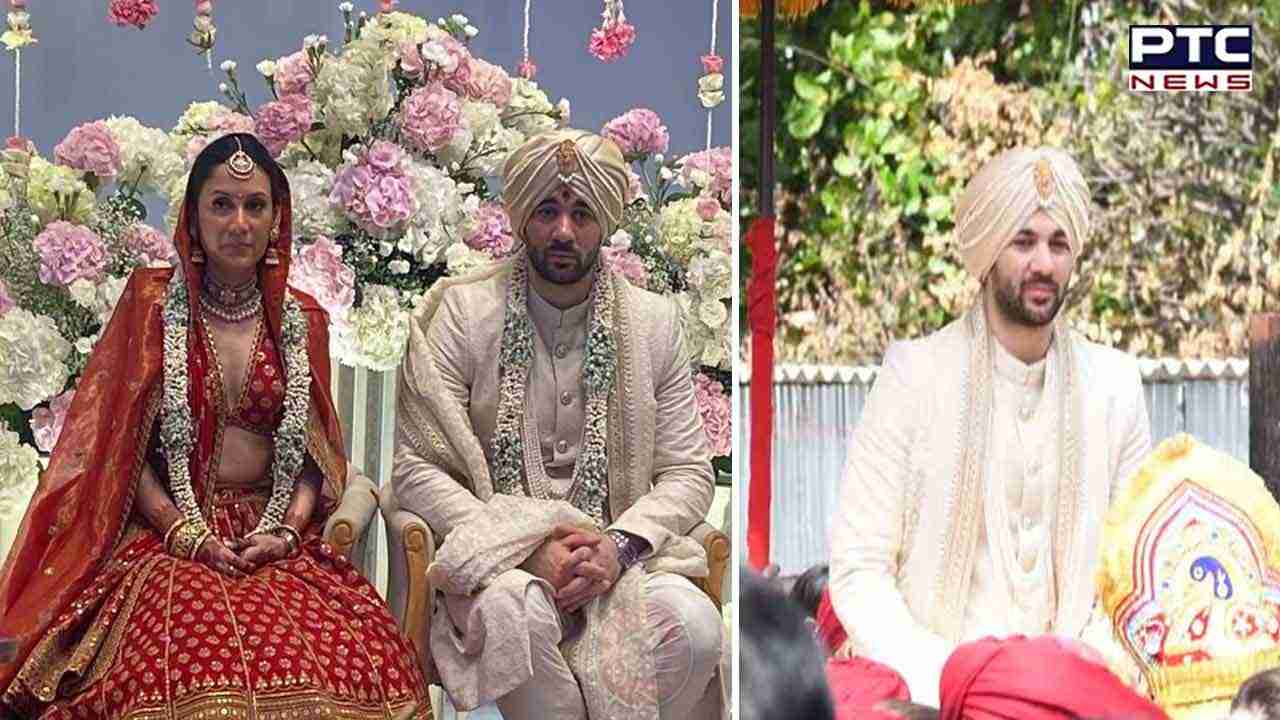 Karan Deol ties knot with Drisha Acharya | SEE PICS