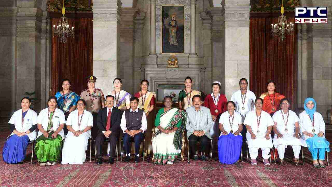 National Florence Nightingale Awards:  President Droupadi Murmu honours 30 health associates