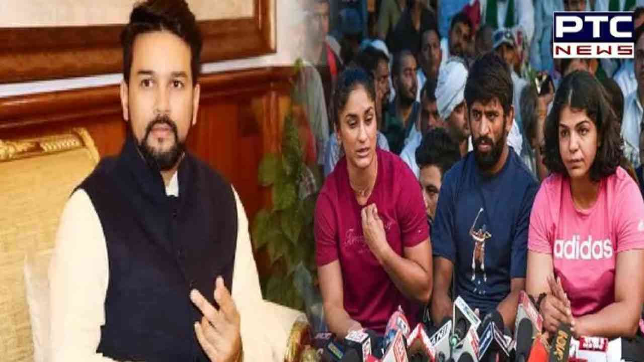 Centre willing to have discussion with protesting wrestlers: Sports Minister Anurag Thakur