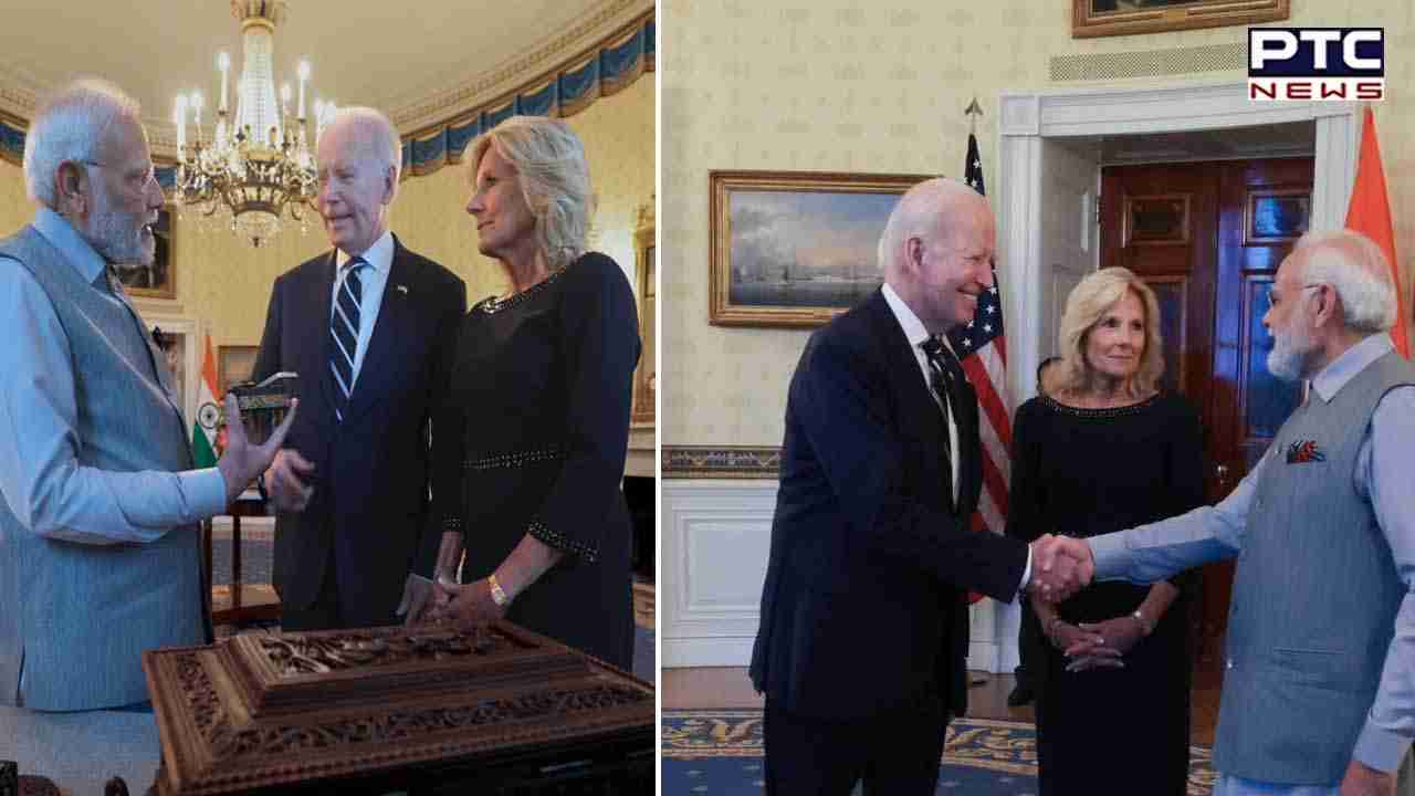 PM Modi presents thoughtful gifts to Bidens: Symbolising friendship and collaboration