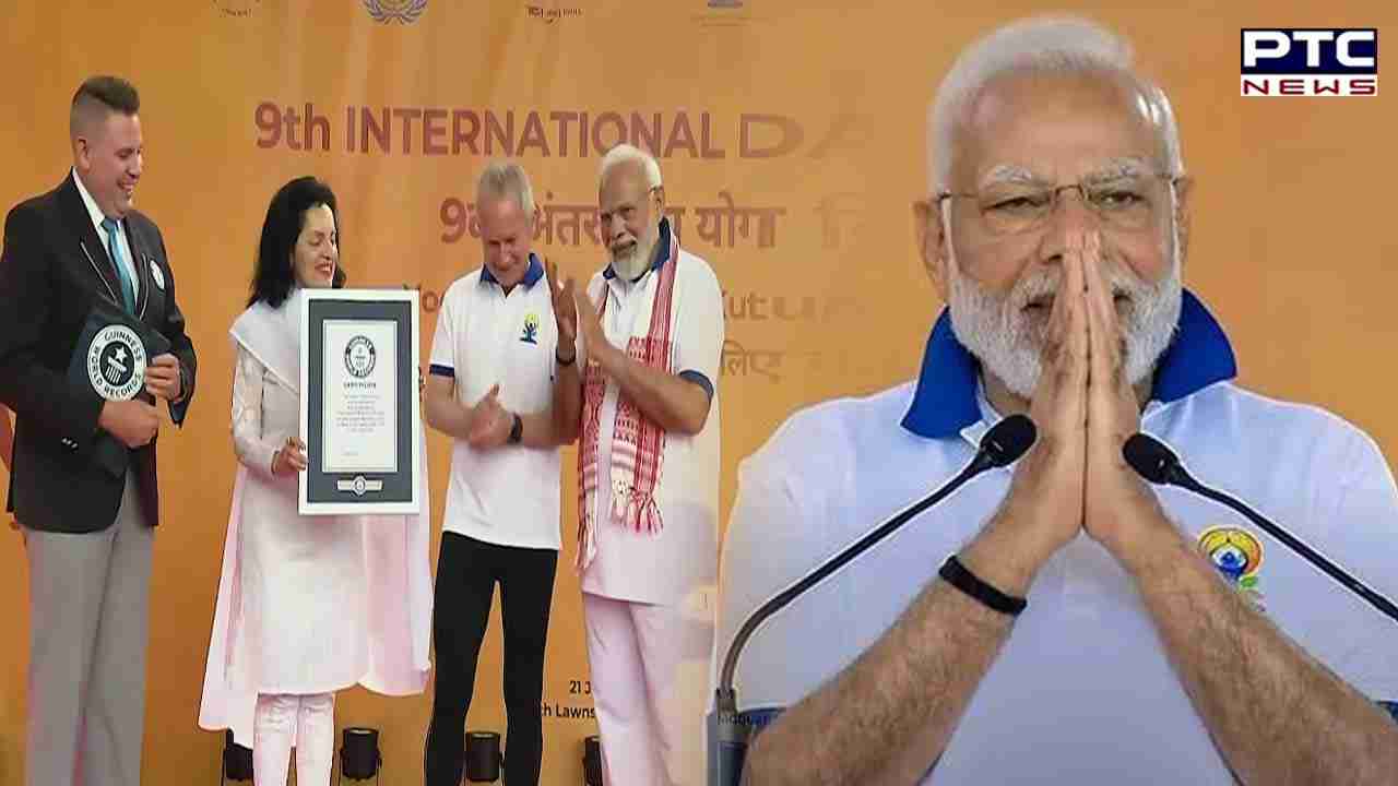 Yoga Event Led By Pm Modi At Un Creates Guinness World Record World News Ptc News 