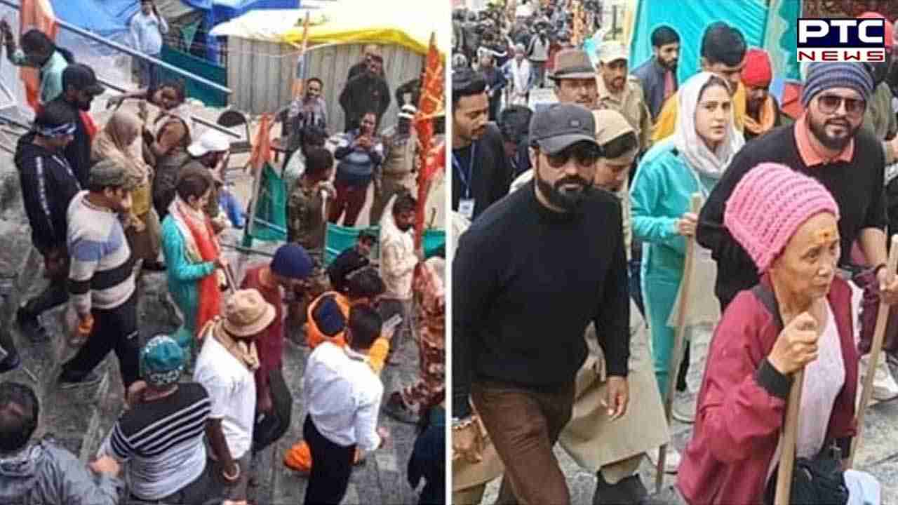 ਅਮਰਨਾਥ ਧਾਮ 'ਚ ਹਰ-ਹਰ ਮਹਾਂਦੇਵ ਦਾ ਜਾਪ ਕਰਦੇ ਹੋਏ ਬਾਬਾ ਬਰਫਾਨੀ ਦੇ ਦਰਬਾਰ 'ਚ ਪਹੁੰਚੀ ਸਾਰਾ ਅਲੀ ਖਾਨ