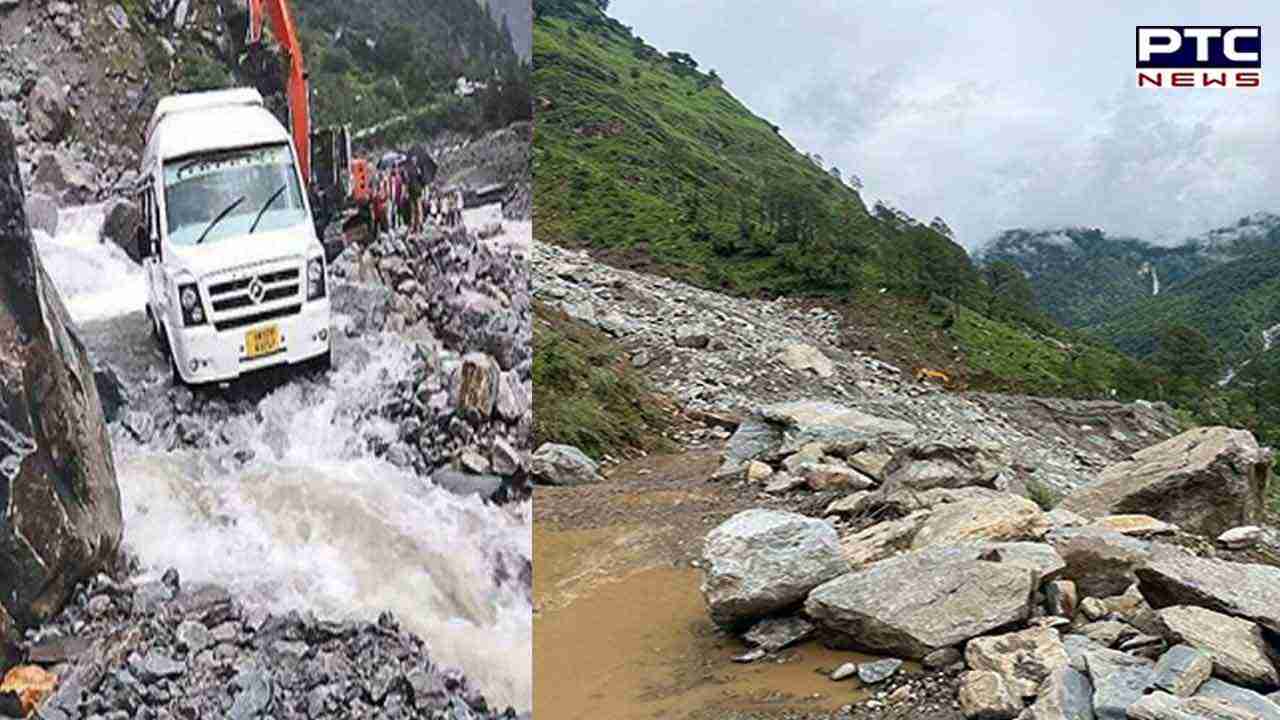 Uttarakhand: Yamunotri National Highway blocked by falling debris; commuters stranded