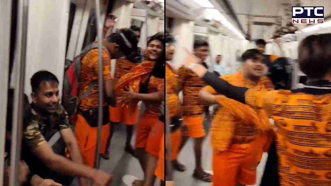 ਦਿੱਲੀ ਮੈਟਰੋ ਦਾ ਵੀਡੀਓ ਫਿਰ ਵਾਇਰਲ, ਇਸ ਵਾਰ ਭੋਲੇਨਾਥ ਦੇ ਗੀਤ 'ਤੇ ਕਾਂਵੜੀਆਂ ਨੇ ਕੀਤਾ ਜ਼ਬਰਦਸਤ ਡਾਂਸ