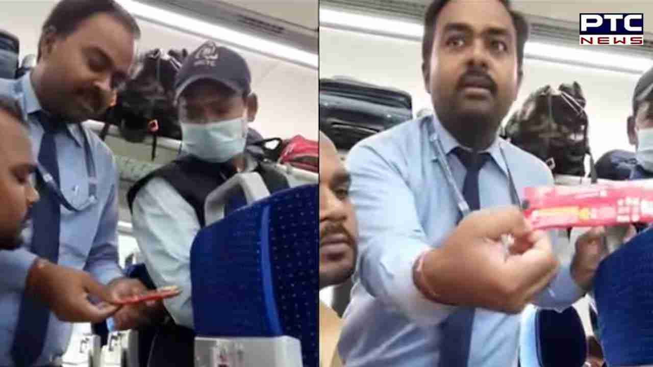 सावन के महीने में 'हलाल चाय' देने पर जमकर हुआ बवाल, ट्रेन में कर्मचारियों और यात्रियों की बहस,  VIDEO VIRAL
