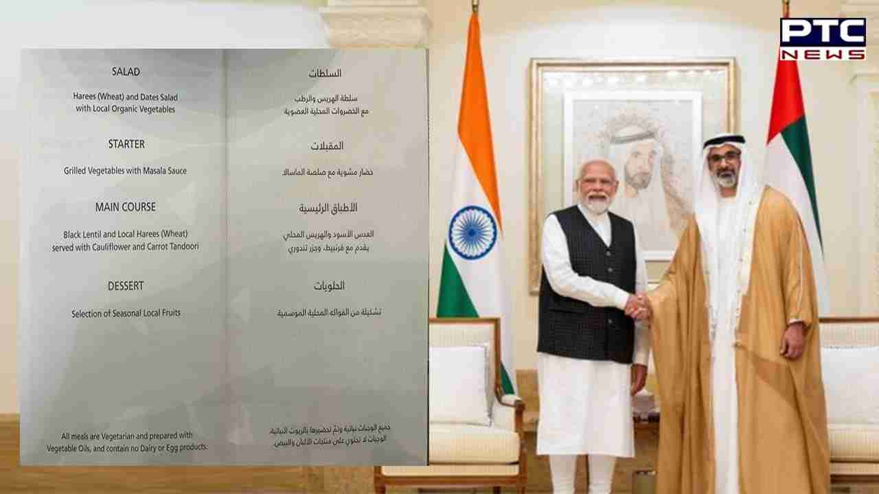 PM Modi UAE visit: PM Modi served exquisite vegetarian lunch; check menu