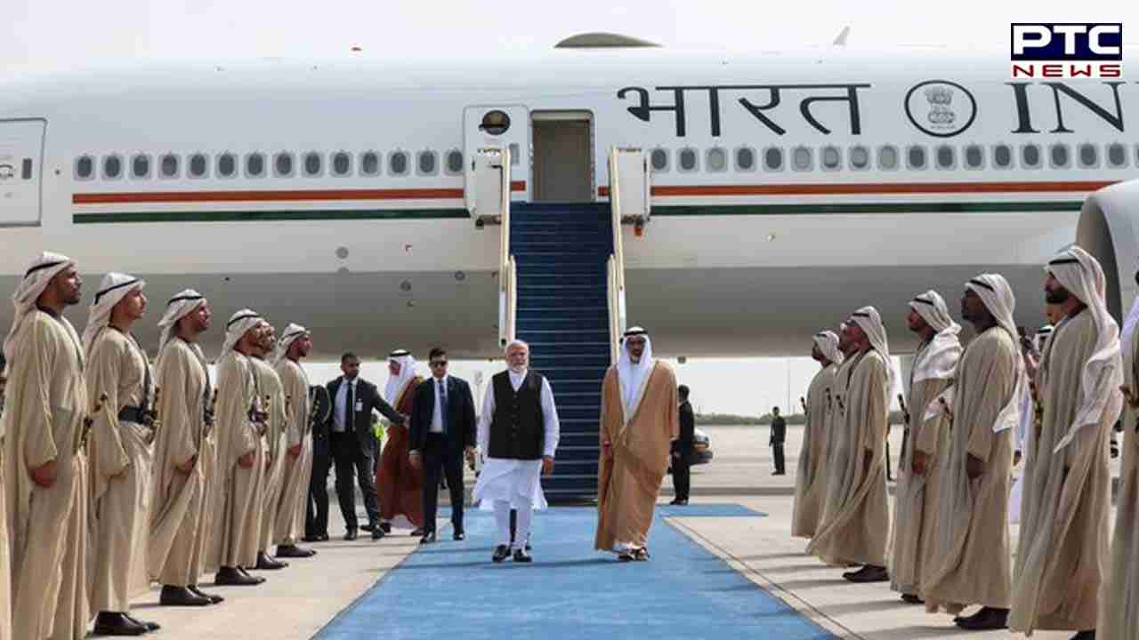 PM Modi visit to UAE: Modi meets Abu Dhabi Crown, receives ceremonial welcome