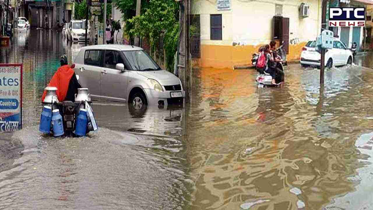 Punjab: Heavy rain triggers flooding in Patiala as sewerage lines and drains remain choked