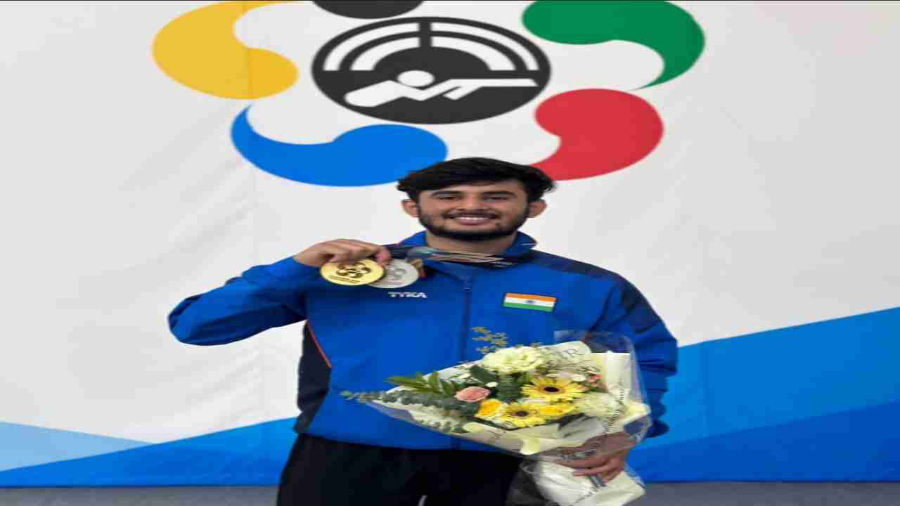 दक्षिण कोरिया में आयोजित जूनियर वर्ल्ड शूटिंग चैंपियनशिप में फरीदाबाद के छोरे ने जीता गोल्ड, गांव में हुआ भव्य स्वागत
