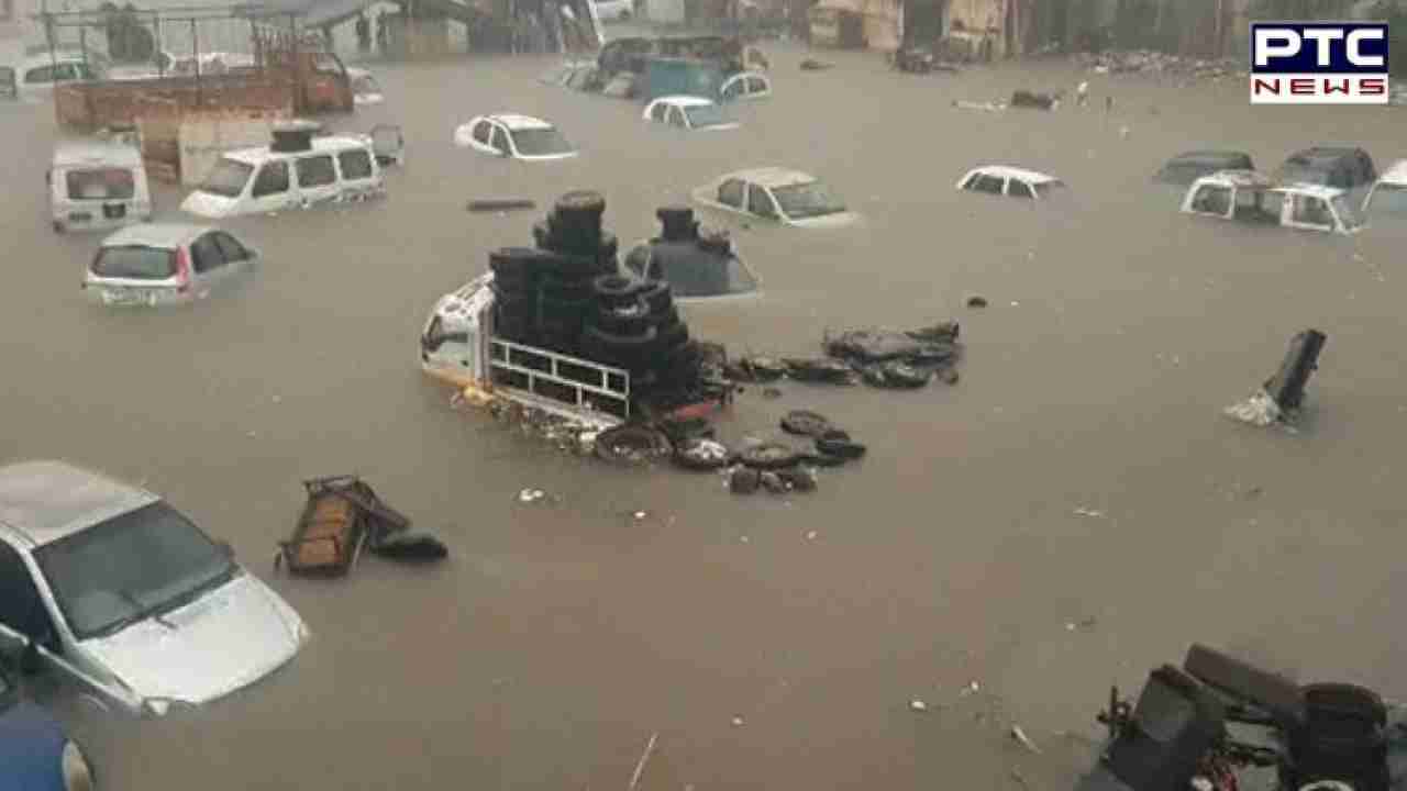 Gujarat: Flood-like situation across state as heavy rains lead to waterlogging; vehicles submerged