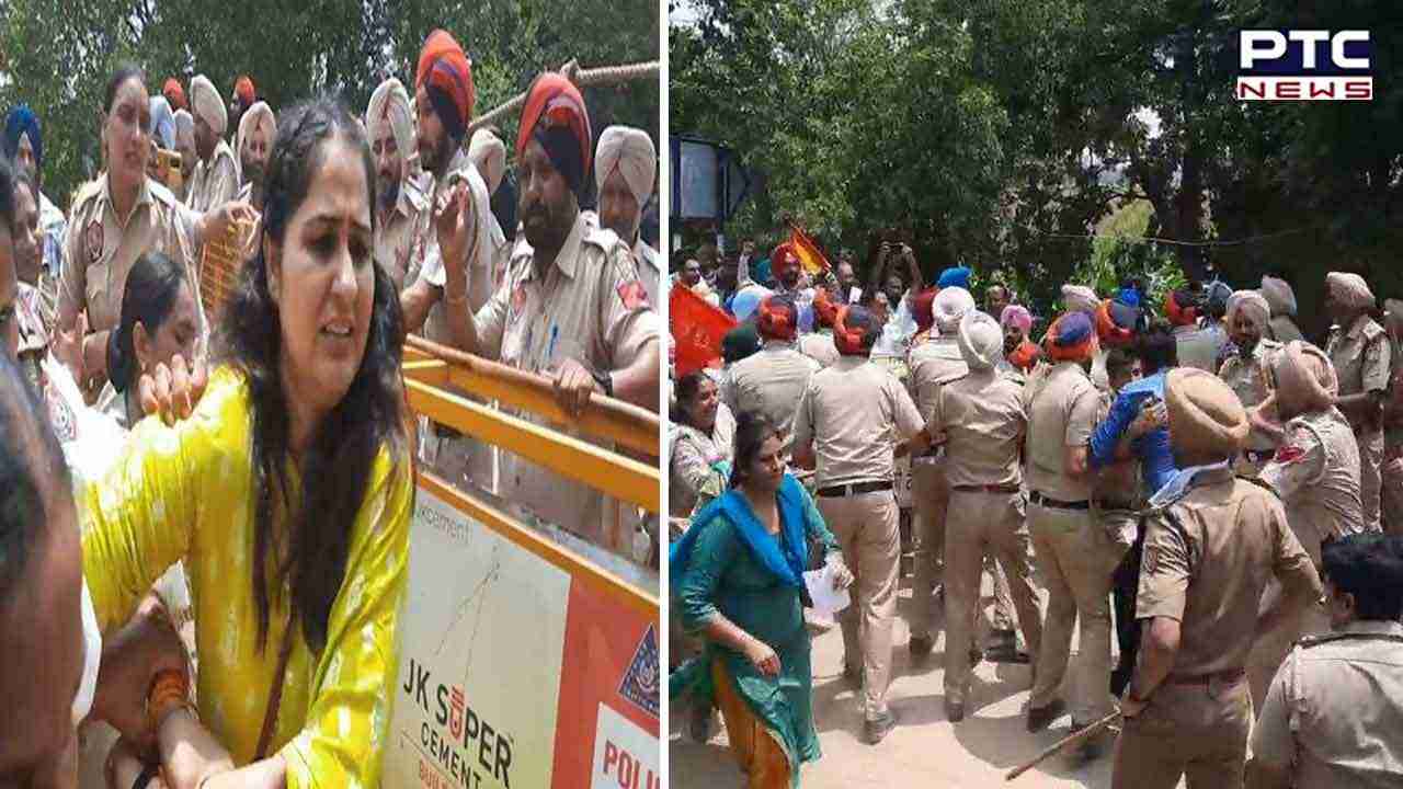 Teacher Protest At Sangrur: CM ਮਾਨ ਦੀ ਕੋਠੀ ਦਾ ਘਿਰਾਓ ਕਰਨ ਜਾ ਰਹੇ ਕੱਚੇ ਅਧਿਆਪਕਾਂ ‘ਤੇ ਲਾਠੀਚਾਰਜ, ਵੇਖੋ ਮੌਕੇ ਦੀਆਂ ਤਸਵੀਰਾਂ