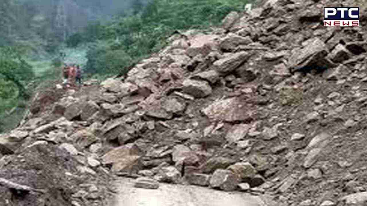 Uttarakhand: Badrinath National Highway blocked as boulders falls from hills