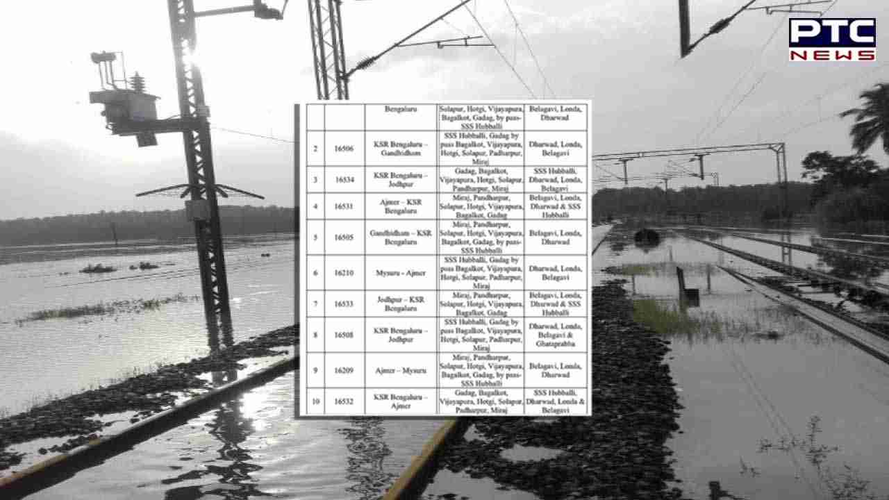 Waterlogging along tracks: List of trains cancelled, diverted