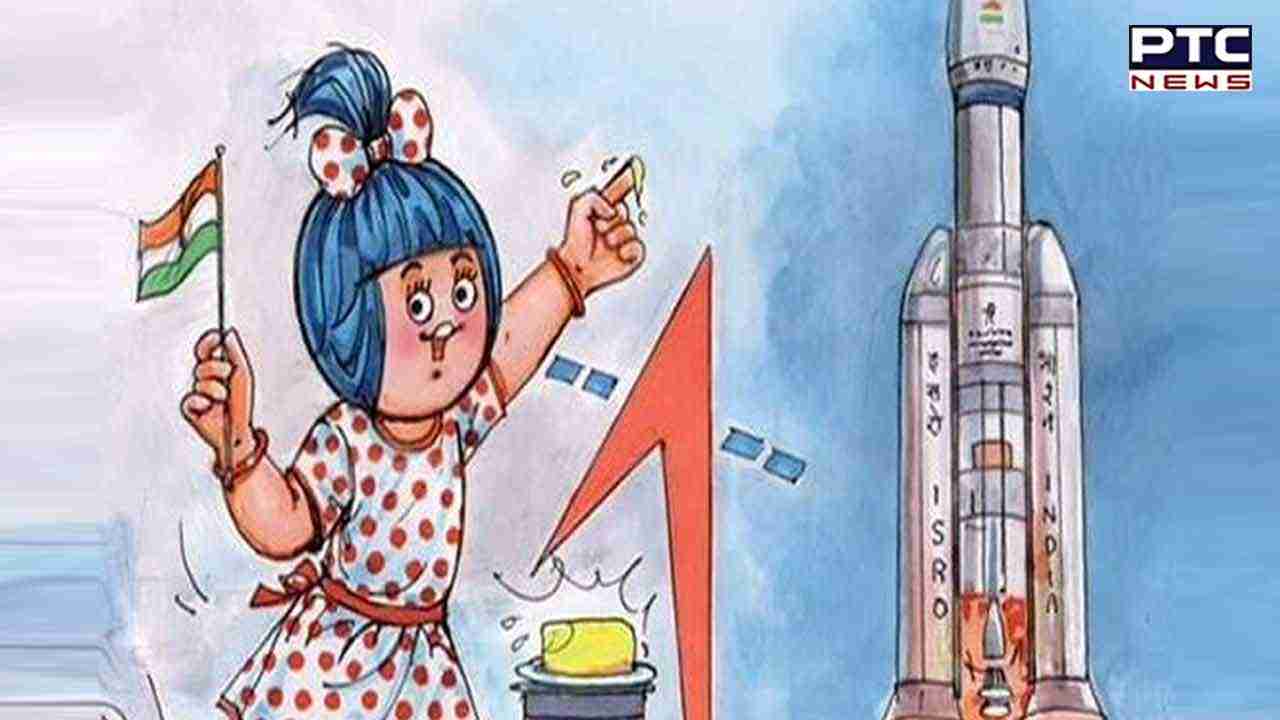 Amul's illustrations celebrate Chandrayaan-3 moon landing: 'Moon Meetha Karo'