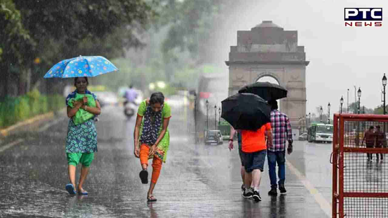 Heavy rain lashes Delhi: IMD issues alert; waterlogging leads to commuter chaos