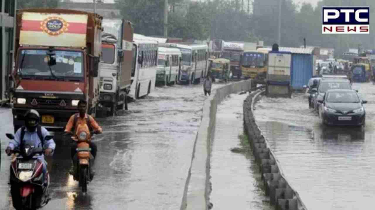 Rain fury continues: Severe waterlogging in Gurugram after heavy downpour; traffic disrupted