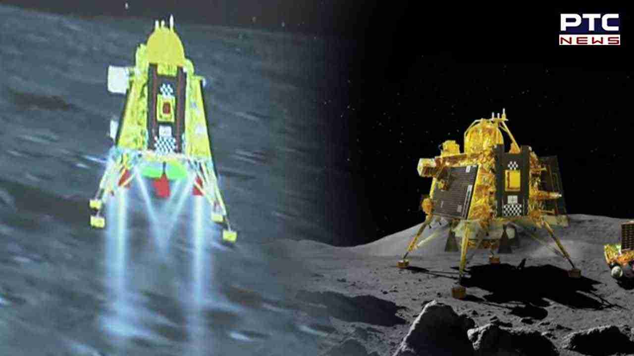 Chandrayaan-3 lander captures initial moon images during descent