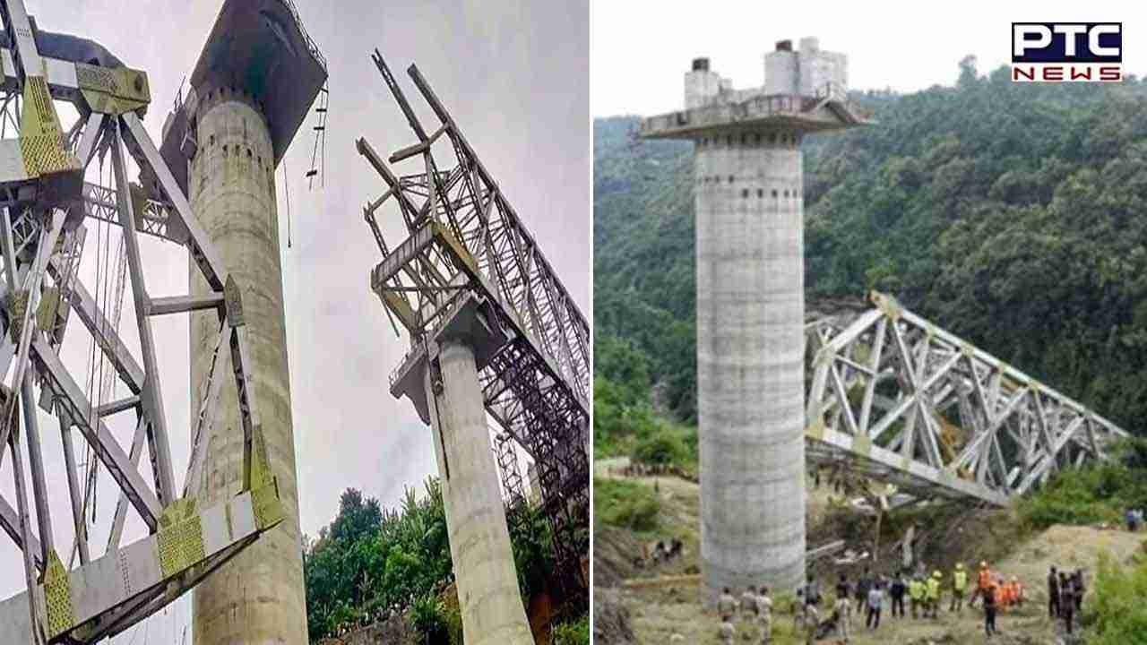 Mizoram bridge collapse :  निर्माणाधीन रेलवे पुल ढहने से 18 लोगों की मौत, 3 घायल, बचाव अभियान जारी