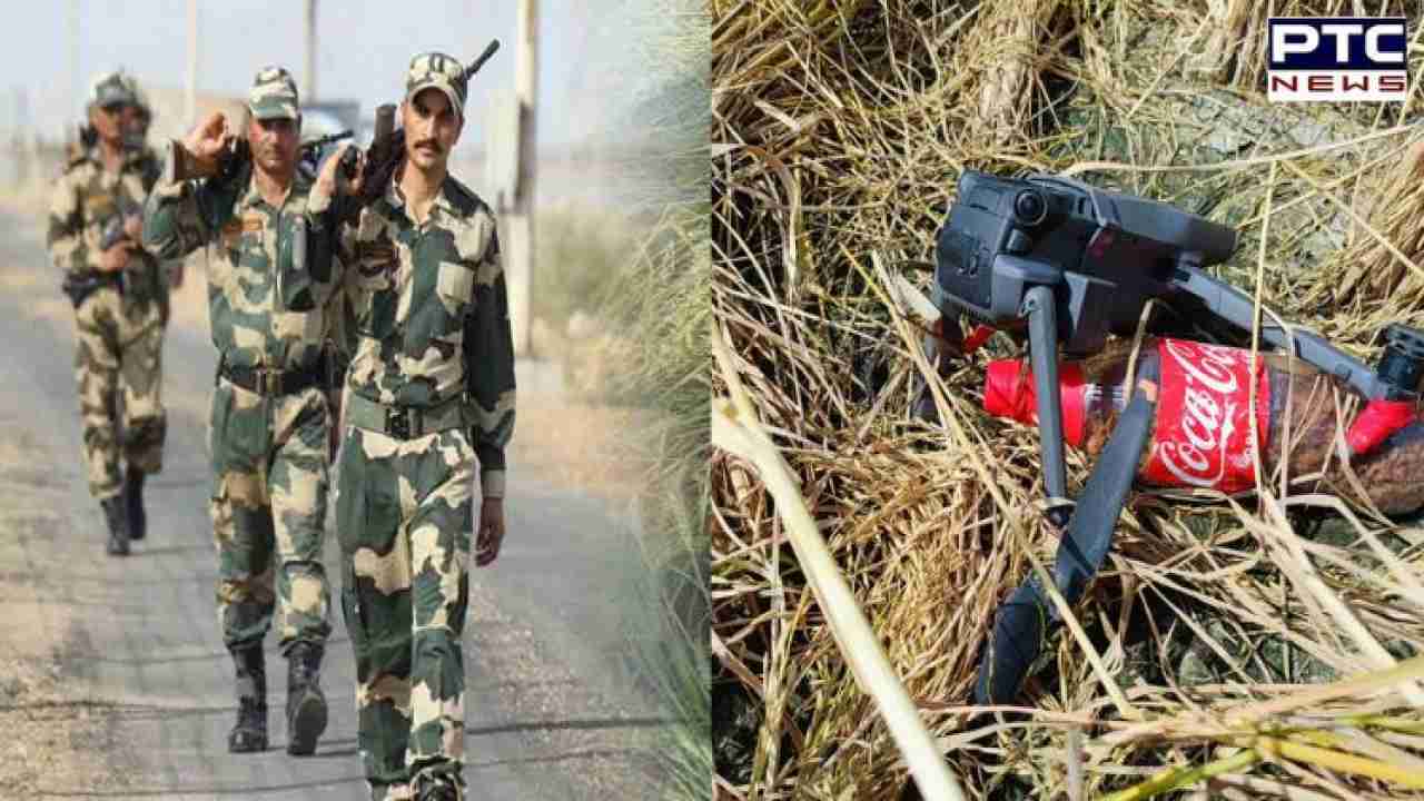 Punjab: BSF troops recover quadcopter drone along with heroin near Amritsar border