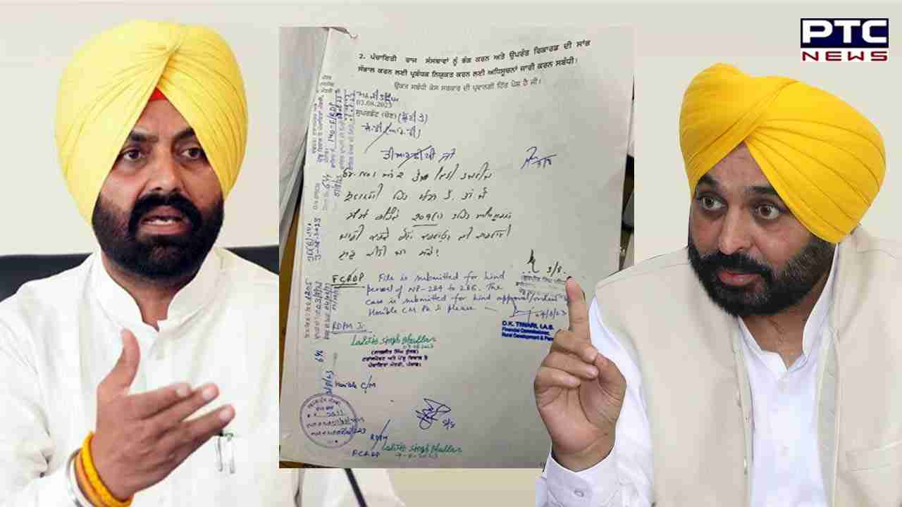 Punjab: Document related to Panchayat polls surfaces online, bears signs of CM Mann, Laljit Bhullar