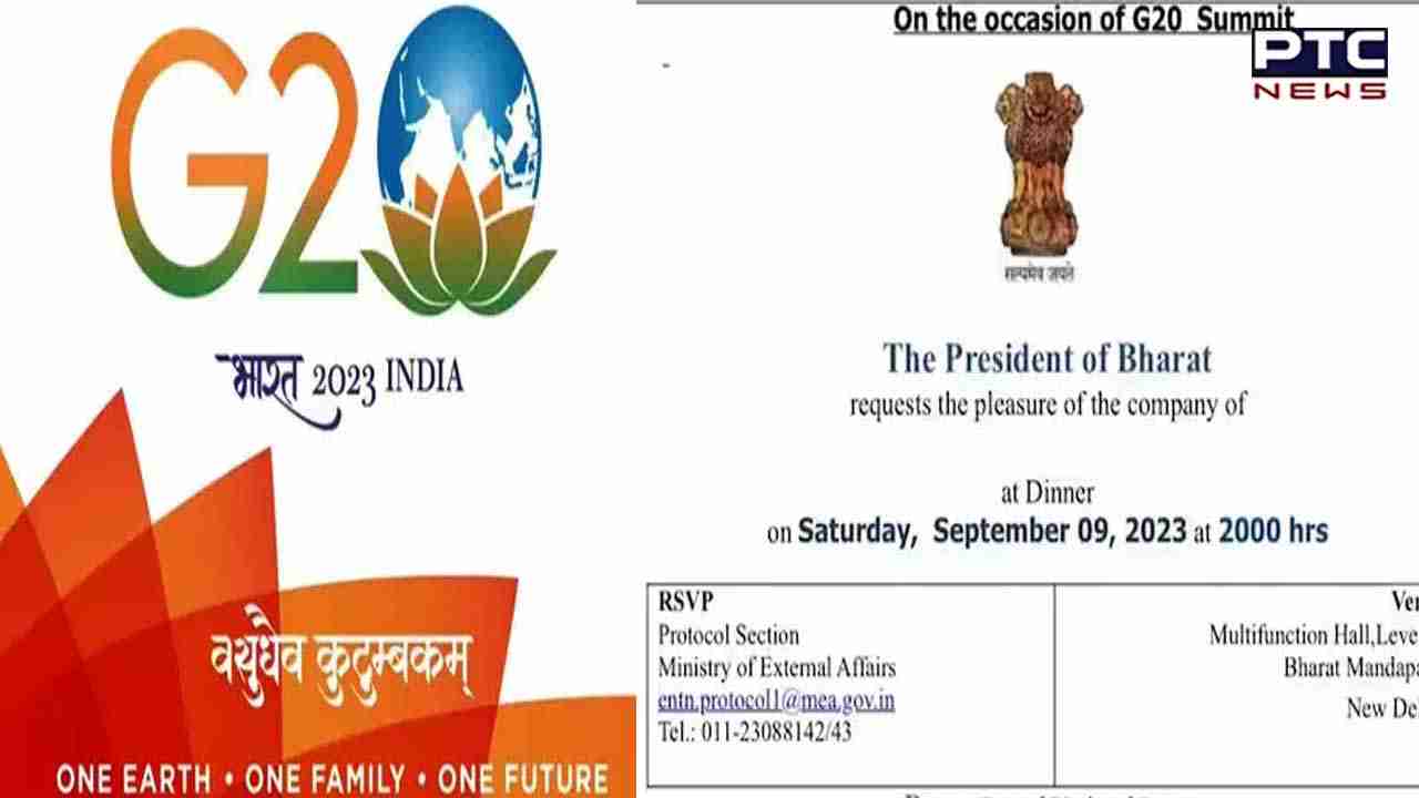 Controversy erupts as G20 invitations address 'President of Bharat'; Opposition takes on BJP