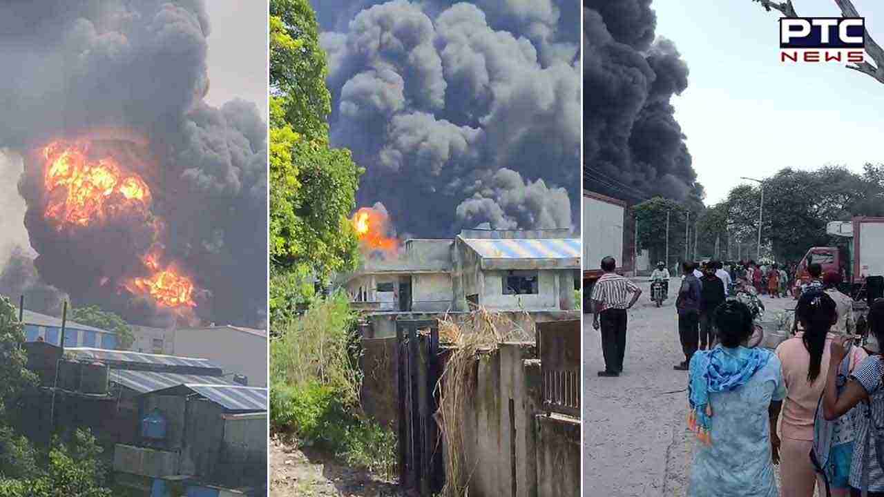 Punjab: Five injured, some feared trapped as fire ravages at chemical factory in Kurali