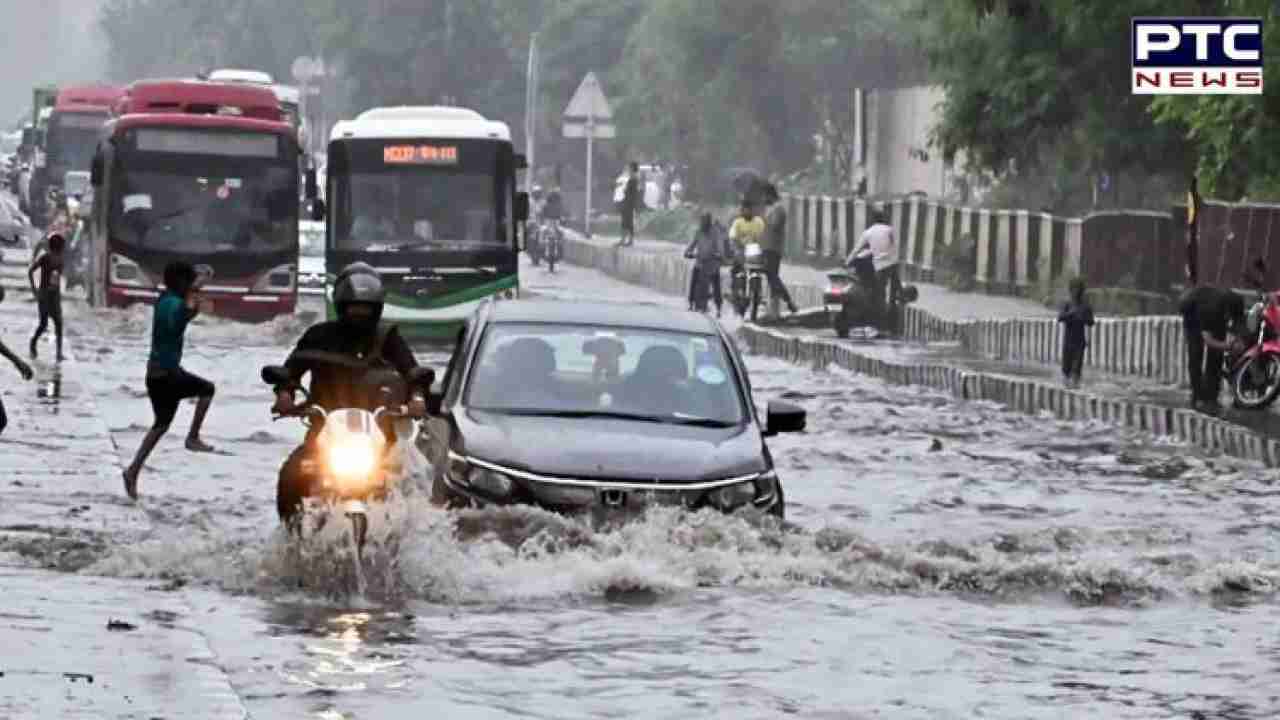 Delhi rain triggers waterlogging in multiple areas amidst heavy downpour