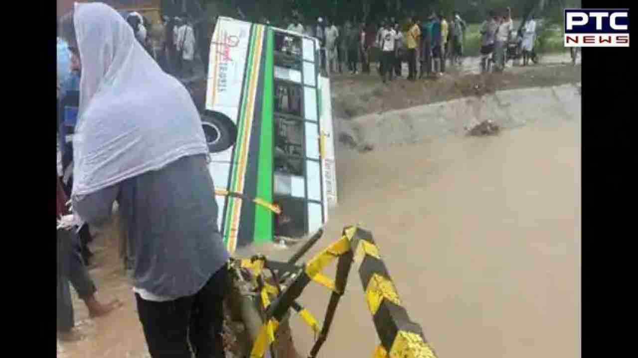 Punjab: 8 killed, several injured as private passenger bus falls into Sirhind feeder canal