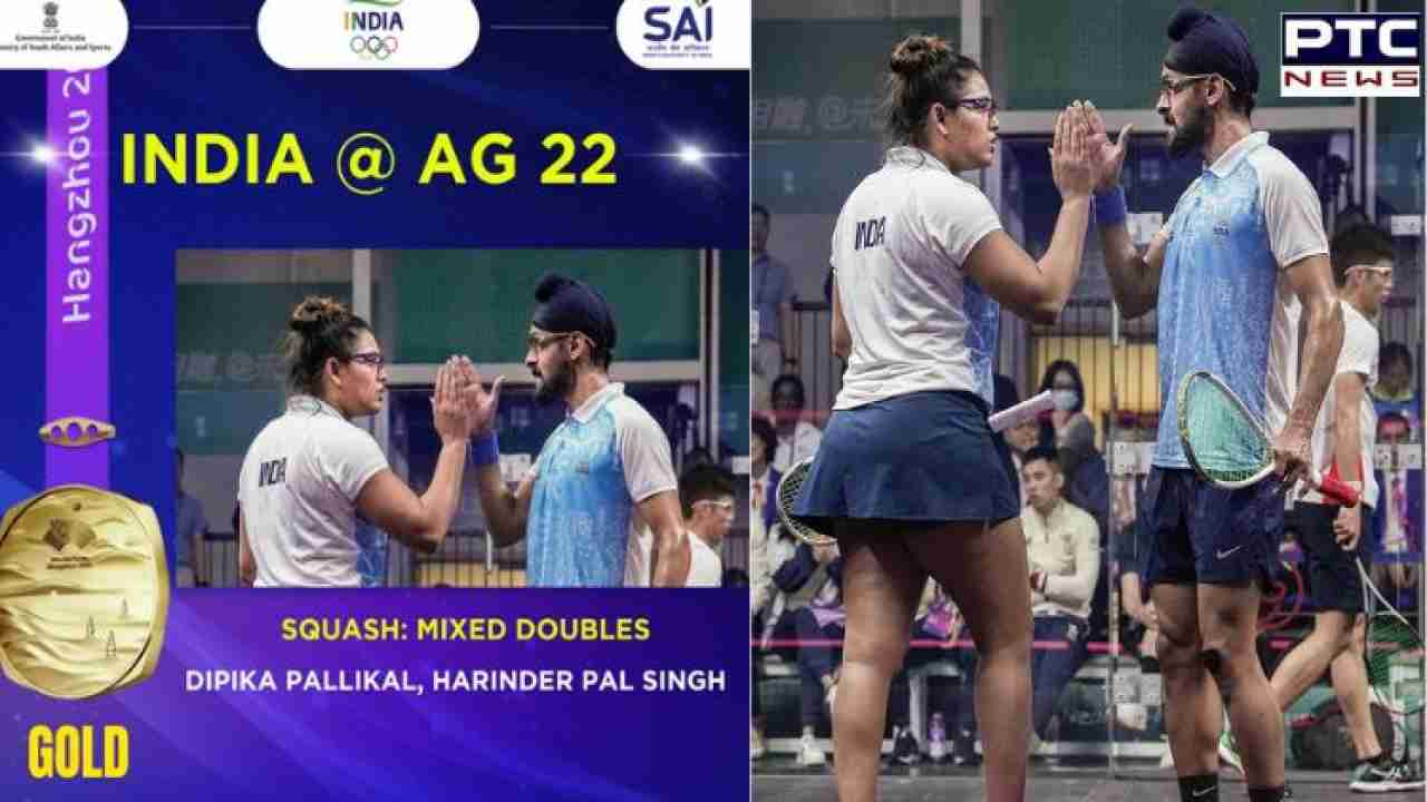 19th Asian Games: India gets 20th gold medal after duo Dipika-Harinder wins squash mixed doubles