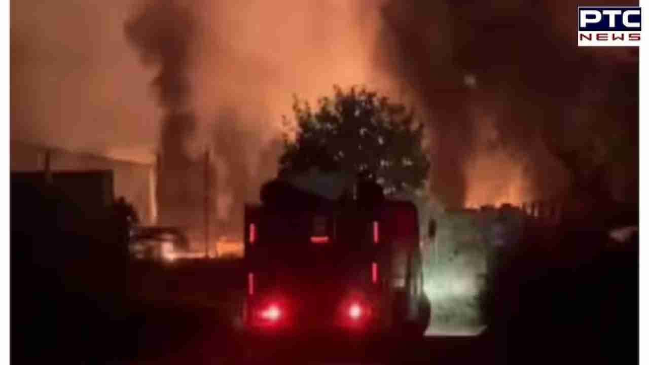 Gujarat: Massive fire engulfs Aravalli chemical factory, resulting in loss of 60 tankers