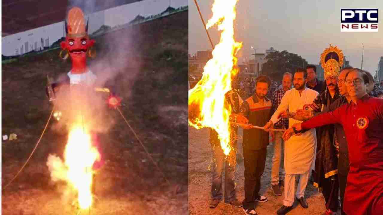 Punjab: 'Ravan Dahan' spectacle lights up Mohali's Wave Estate with unity and celebration