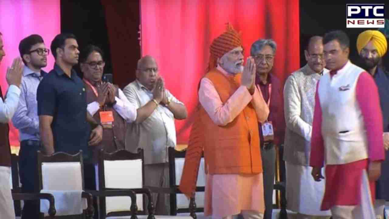 Prime Minister Modi joins Dussehra festivities at Ram Leela ground in Delhi's Dwarka